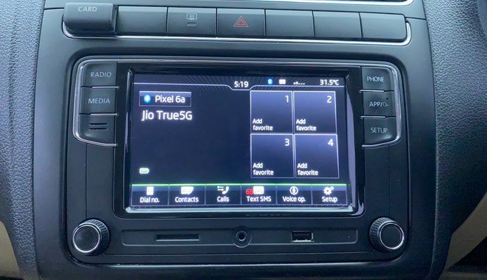 2018 Skoda Rapid AMBITION 1.5 TDI, Diesel, Manual, 93,397 km, Infotainment System