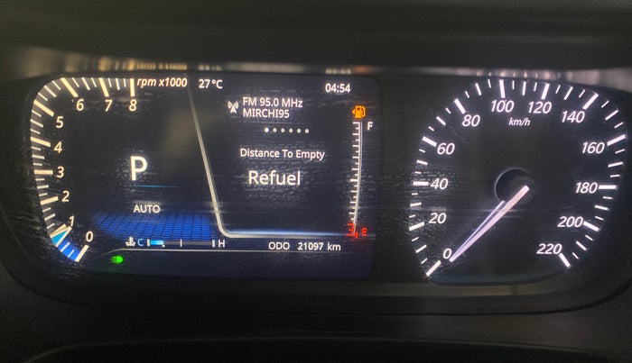 2022 Tata ALTROZ XZA, Petrol, Automatic, 21,096 km, Odometer Image
