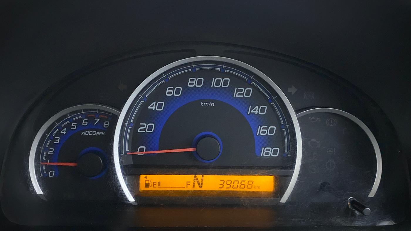 2018 Maruti Wagon R 1.0 VXI AMT, Petrol, Automatic, 39,068 km, Odometer Image