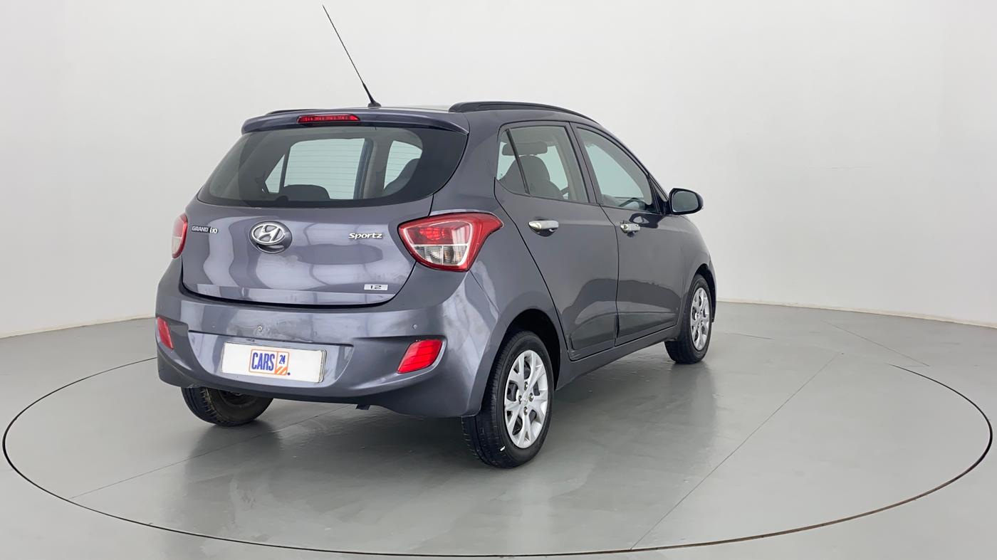 2016 Hyundai Grand i10 SPORTZ 1.2 KAPPA VTVT, Petrol, Manual, 28,360 km, Right Back Diagonal