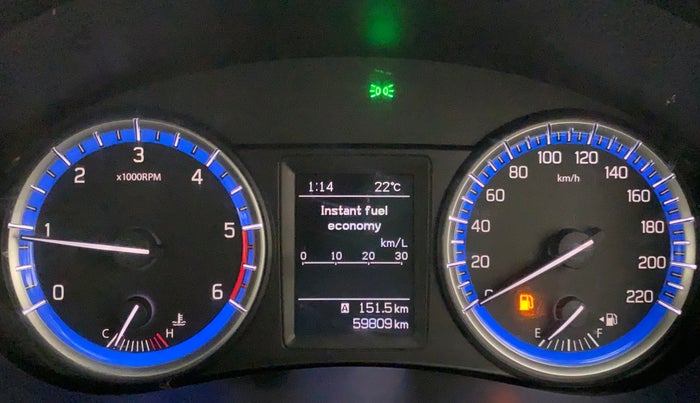 2015 Maruti S Cross ALPHA 1.3, Diesel, Manual, 59,880 km, Odometer Image