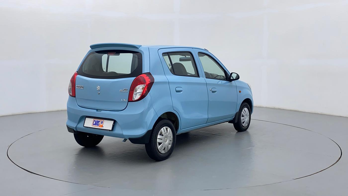 2012 Maruti Alto 800 LXI, Petrol, Manual, 76,828 km, Right Back Diagonal (45- Degree) View
