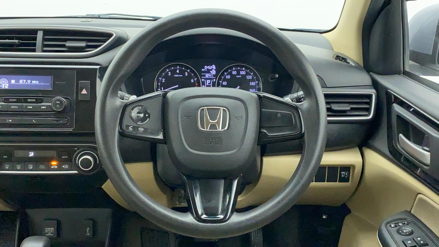 2019 Honda Amaze 1.2 V CVT I VTEC, Petrol, Automatic, 45,245 km, Steering Wheel Close Up