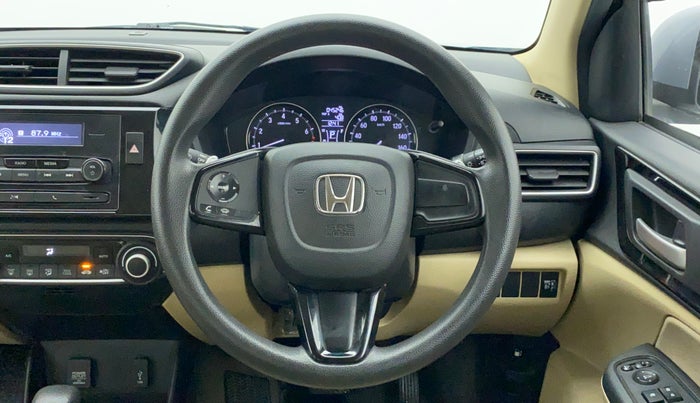 2019 Honda Amaze 1.2 V CVT I VTEC, Petrol, Automatic, 45,245 km, Steering Wheel Close Up