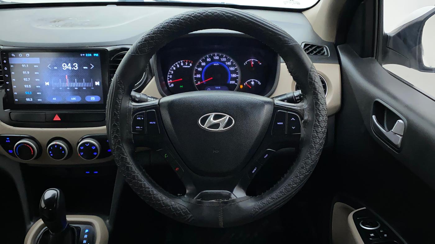 2014 Hyundai Grand i10 ASTA AT 1.2 KAPPA VTVT, Petrol, Automatic, 95,743 km, Steering Wheel Close Up