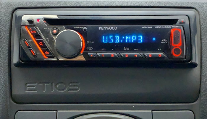 2012 Toyota Etios G, CNG, Manual, 72,593 km, Infotainment System