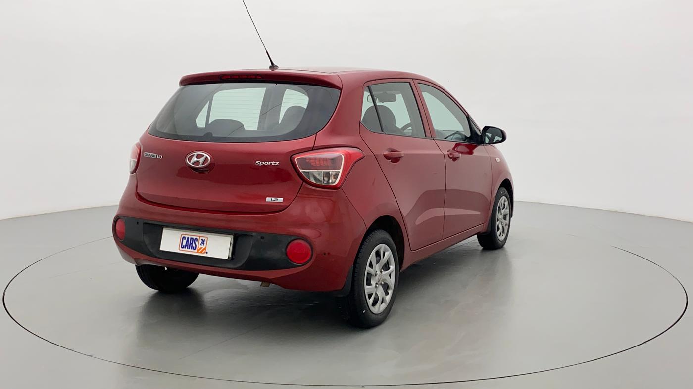 2017 Hyundai Grand i10 SPORTZ 1.2 KAPPA VTVT, Petrol, Manual, 9,961 km, Right Back Diagonal