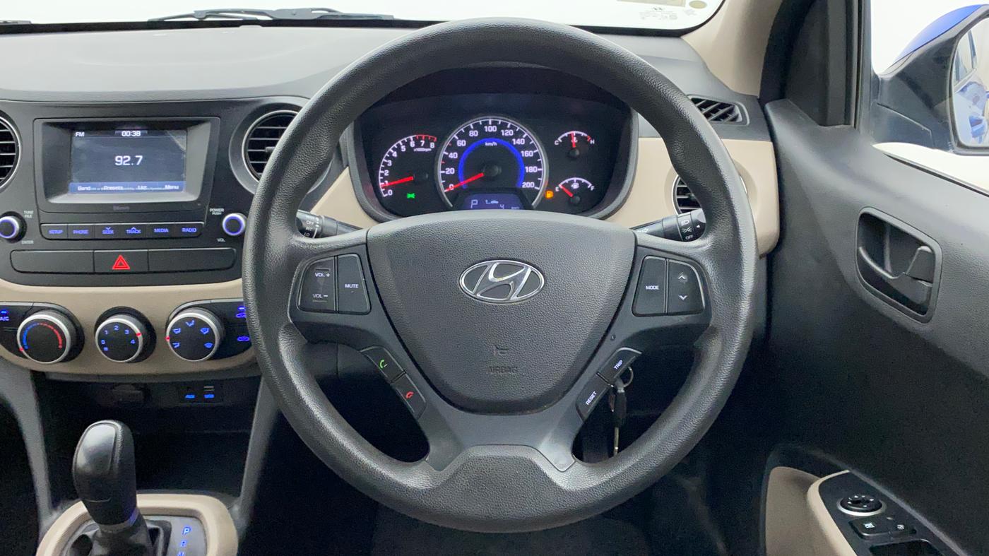 2018 Hyundai Grand i10 MAGNA AT 1.2 KAPPA VTVT, Petrol, Automatic, 49,948 km, Steering Wheel Close Up