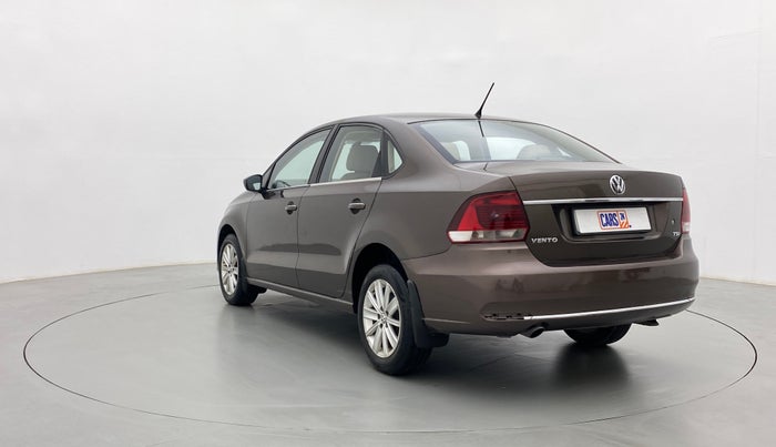2016 Volkswagen Vento HIGHLINE PLUS 1.2 AT 16 ALLOY, Petrol, Automatic, 55,660 km, Left Back Diagonal