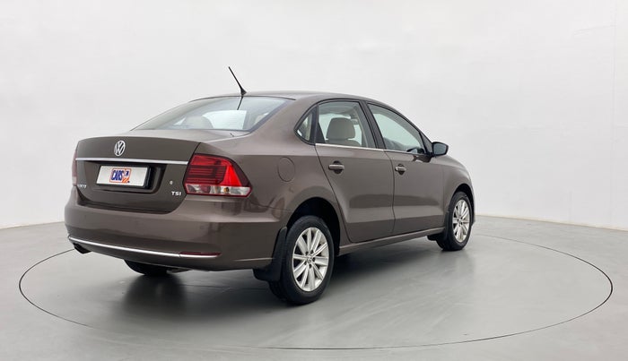 2016 Volkswagen Vento HIGHLINE PLUS 1.2 AT 16 ALLOY, Petrol, Automatic, 55,660 km, Right Back Diagonal