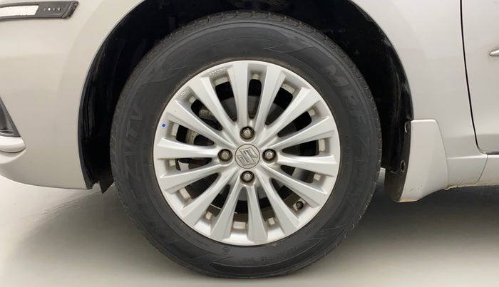 2019 Maruti Ciaz DELTA AT 1.5 SHVS PETROL, Petrol, Automatic, 55,076 km, Left Front Wheel