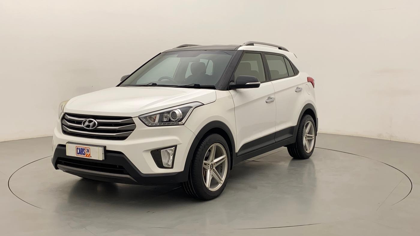 2016 Hyundai Creta SX PLUS AT 1.6 DIESEL, Diesel, Automatic, 1,18,727 km, Left Front Diagonal