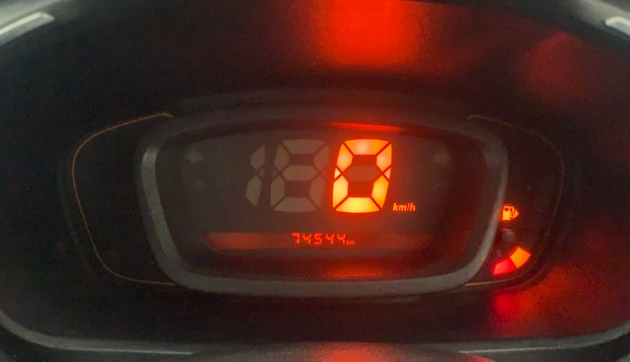 2017 Renault Kwid RXT 1.0, Petrol, Manual, 74,500 km, Odometer Image