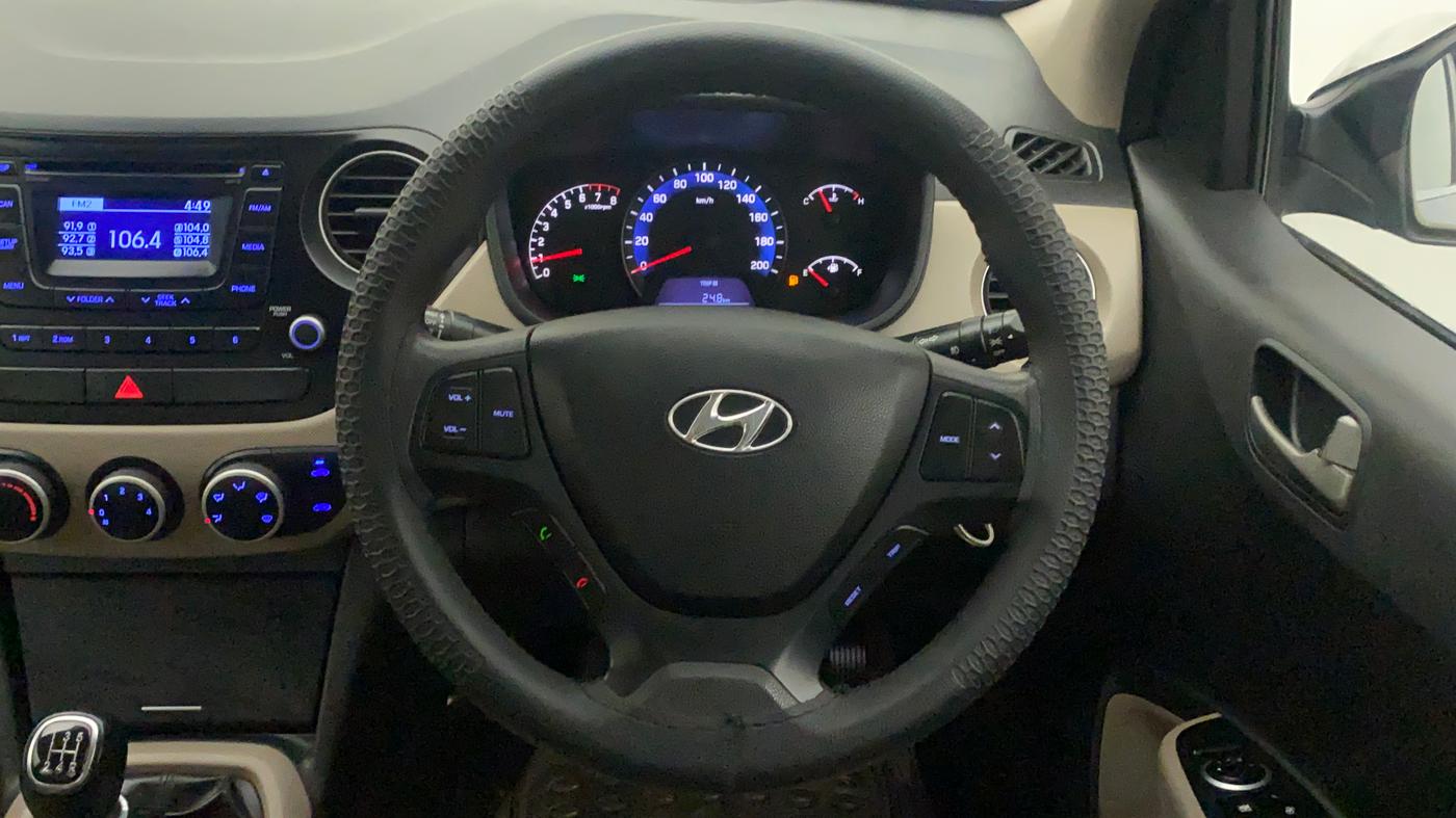 2014 Hyundai Xcent S 1.2, Petrol, Manual, 95,827 km, Steering Wheel Close Up