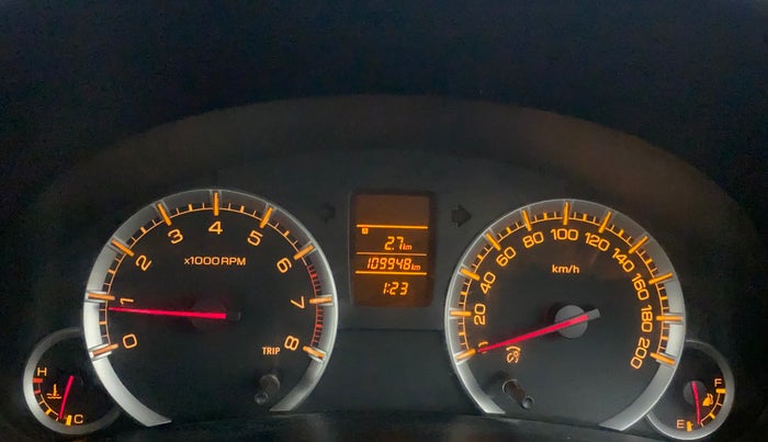 2012 Maruti Swift VXI, Petrol, Manual, 1,09,948 km, Odometer Image