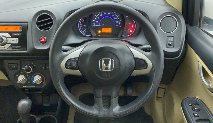 2015 Honda Brio VX AT, Petrol, Automatic, 38,437 km, Steering Wheel Close Up