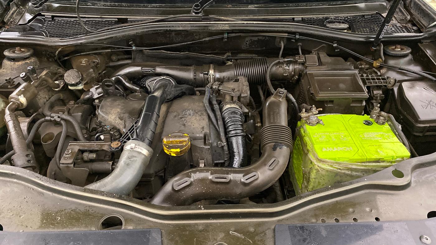 2017 Renault Duster 110 PS RXZ DIESEL, Diesel, Manual, 1,14,955 km, Engine View