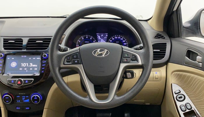 2016 Hyundai Verna 1.6 VTVT SX AT, Petrol, Automatic, 26,786 km, Steering Wheel Close Up