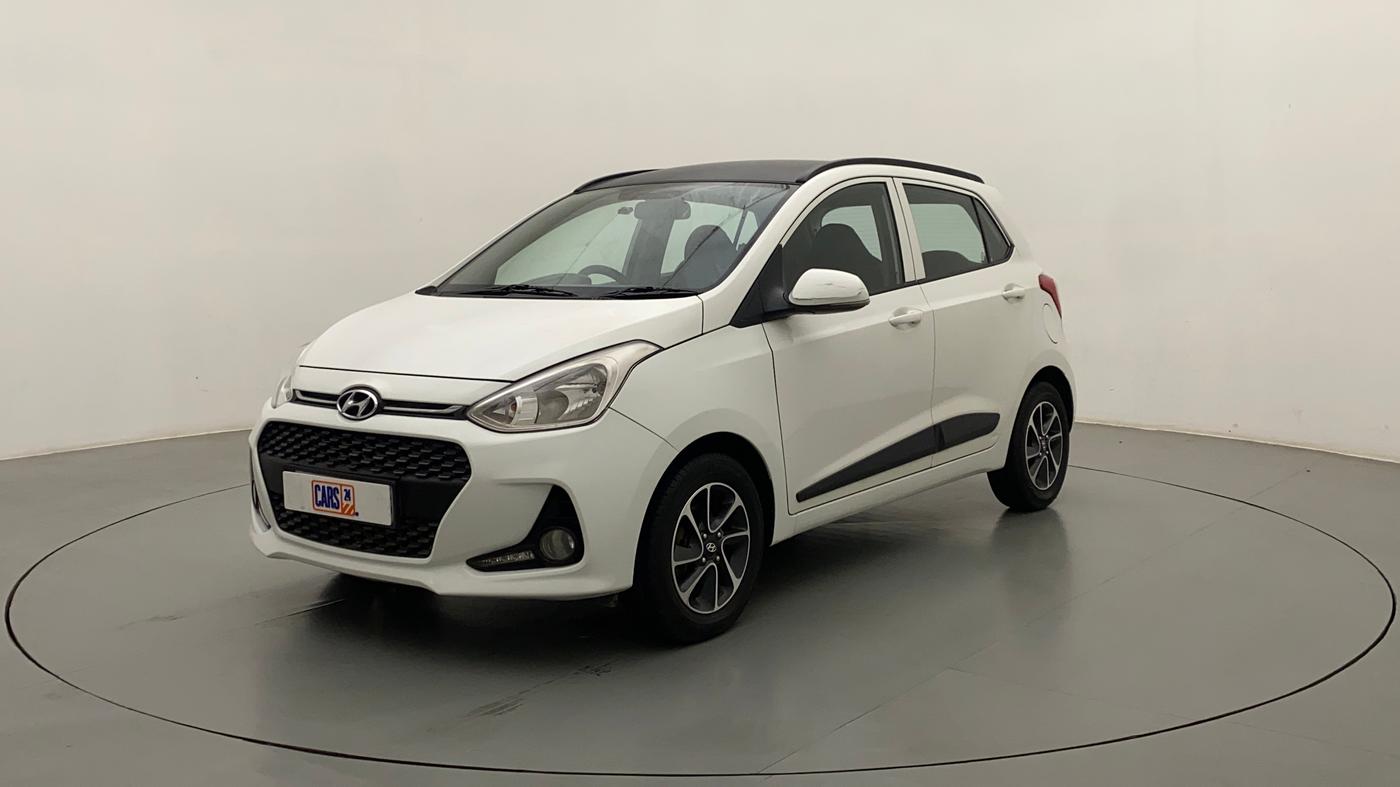 2018 Hyundai Grand i10 SPORTZ (O) AT 1.2 KAPPA VTVT, Petrol, Automatic, 65,001 km, Left Front Diagonal