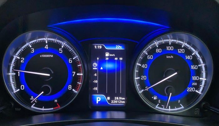 2019 Maruti Baleno ALPHA CVT PETROL 1.2, Petrol, Automatic, 22,611 km, Odometer Image
