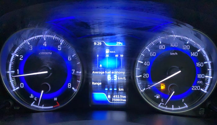 2017 Maruti Baleno ALPHA PETROL 1.2, Petrol, Manual, 76,067 km, Odometer Image