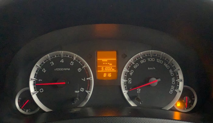 2014 Maruti Swift Dzire VXI, Petrol, Manual, 50,992 km, Odometer Image