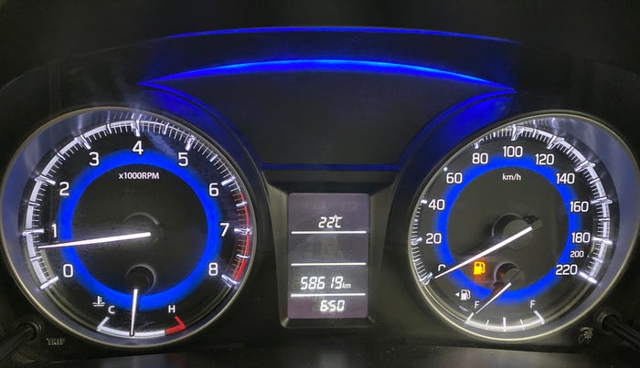 2018 Maruti Baleno DELTA 1.2 K12, Petrol, Manual, 58,667 km, Odometer Image