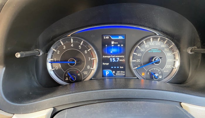 2021 Maruti Ciaz DELTA AT 1.5 SHVS PETROL, Petrol, Automatic, 54,986 km, Odometer Image