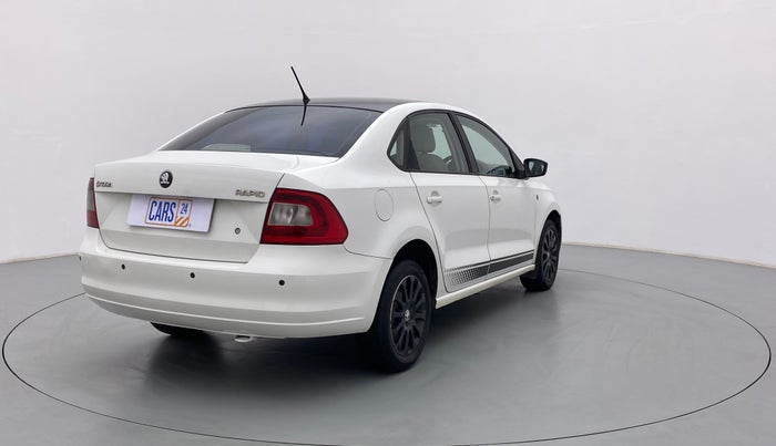 2015 Skoda Rapid 1.5 TDI MT ELEGANCE BLACK PACKAGE, Diesel, Manual, 96,348 km, Right Back Diagonal