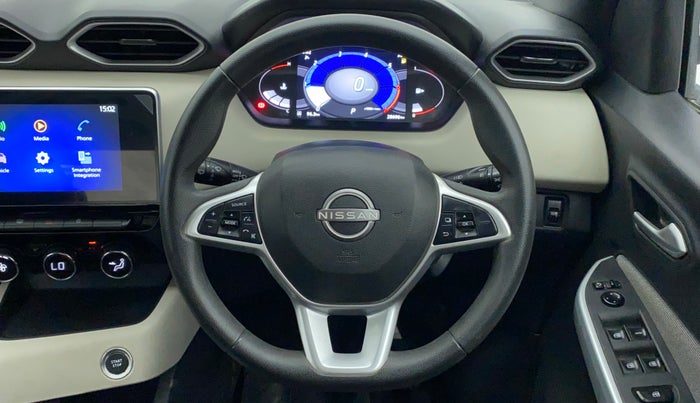 2021 Nissan MAGNITE XV TURBO CVT, Petrol, Automatic, 28,696 km, Steering Wheel Close Up
