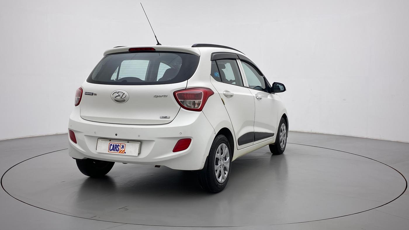 2015 Hyundai Grand i10 SPORTZ 1.2 KAPPA VTVT, Petrol, Manual, 50,242 km, Right Back Diagonal