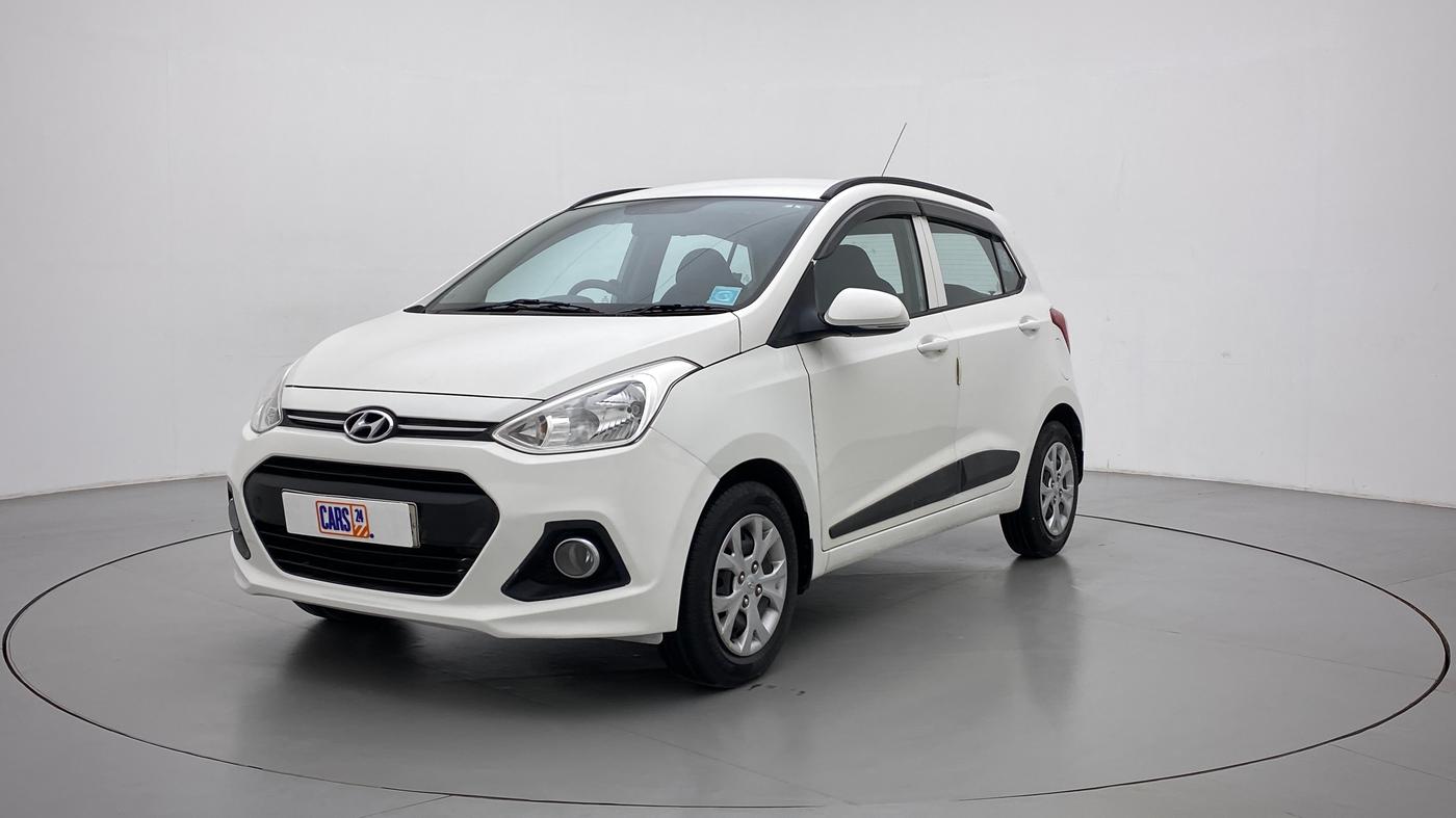 2015 Hyundai Grand i10 SPORTZ 1.2 KAPPA VTVT, Petrol, Manual, 50,242 km, Left Front Diagonal