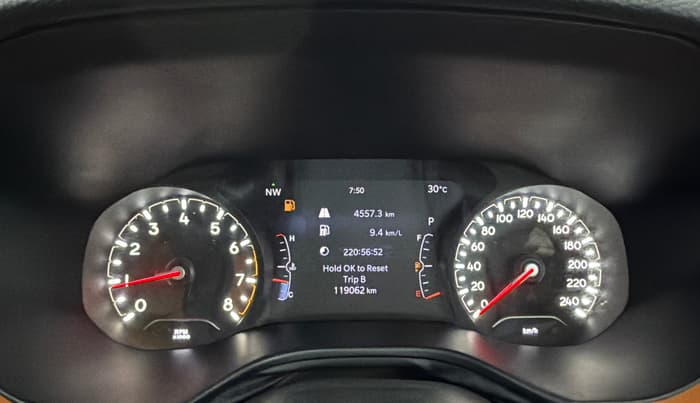 2021 Jeep Compass LONGITUDE (O) 1.4 PETROL DCT, Petrol, Automatic, 1,19,062 km, Odometer Image