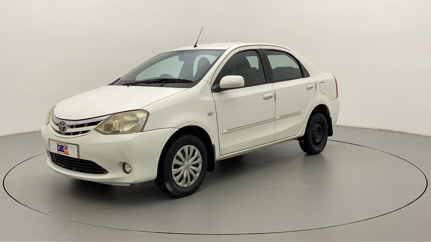 2011 Toyota Etios G, Petrol, Manual, 88,478 km, Left Front Diagonal
