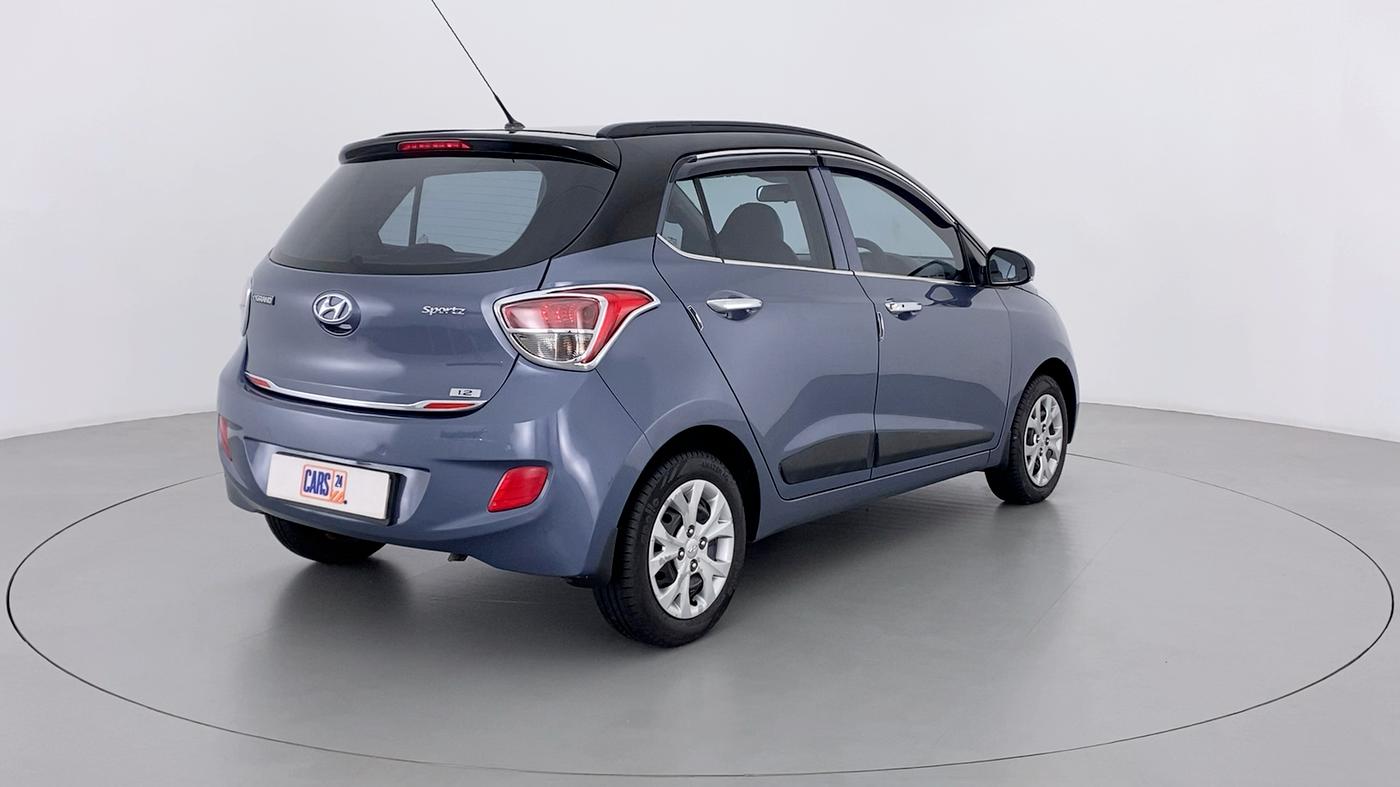 2016 Hyundai Grand i10 SPORTZ 1.2 KAPPA VTVT, Petrol, Manual, 54,043 km, Right Back Diagonal