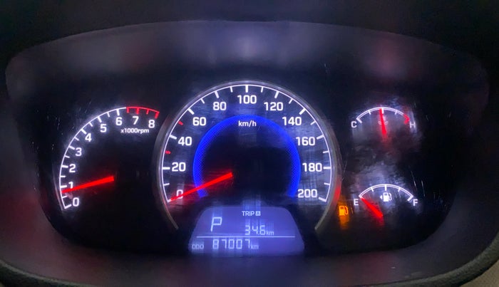 2018 Hyundai Grand i10 SPORTZ AT 1.2 KAPPA VTVT, Petrol, Automatic, 86,975 km, Odometer Image