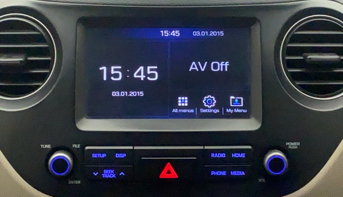 2018 Hyundai Grand i10 SPORTZ AT 1.2 KAPPA VTVT, Petrol, Automatic, 86,975 km, Infotainment System