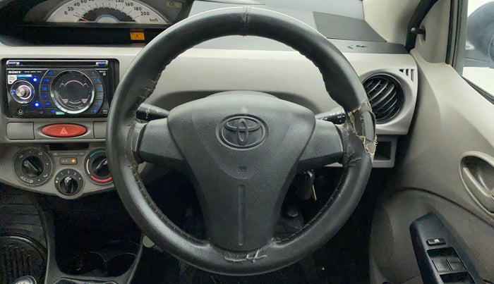2011 Toyota Etios G, Petrol, Manual, 87,219 km, Steering Wheel Close Up