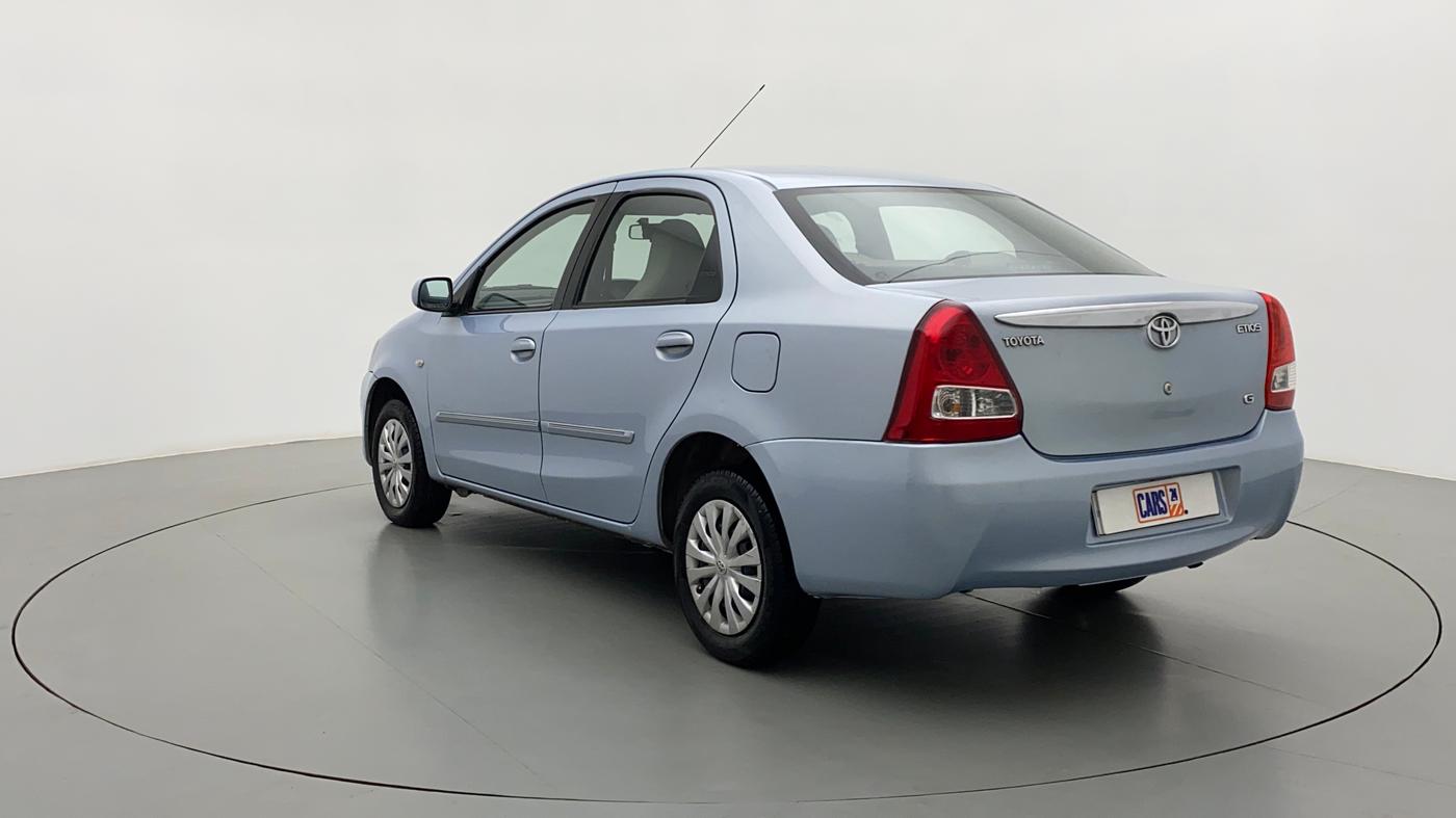 2011 Toyota Etios G, Petrol, Manual, 87,219 km, Left Back Diagonal