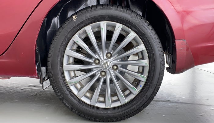 2016 Maruti Ciaz ZXI+ AT, Petrol, Automatic, 94,040 km, Left Rear Wheel