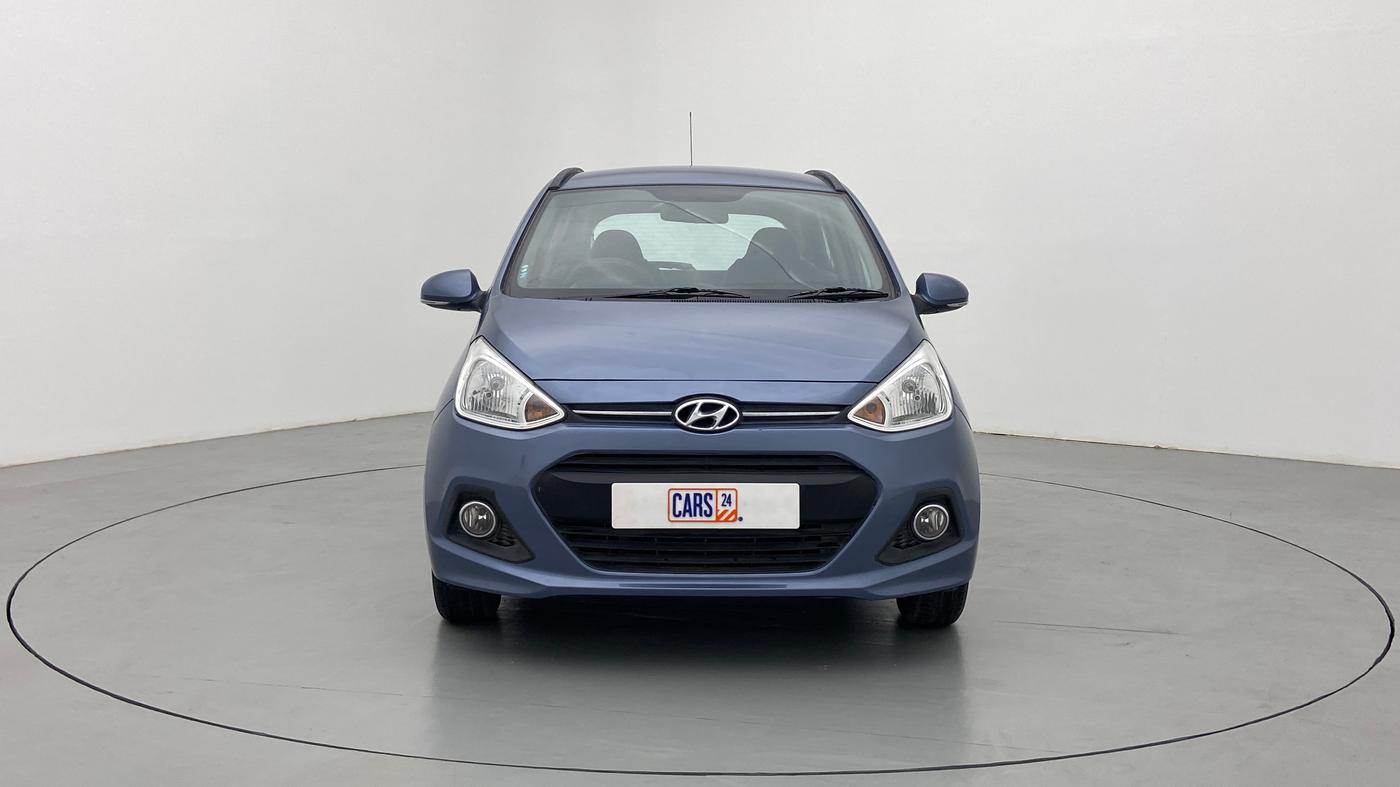 2015 Hyundai Grand i10 ASTA AT 1.2 KAPPA VTVT, Petrol, Automatic, 27,641 km, Front View