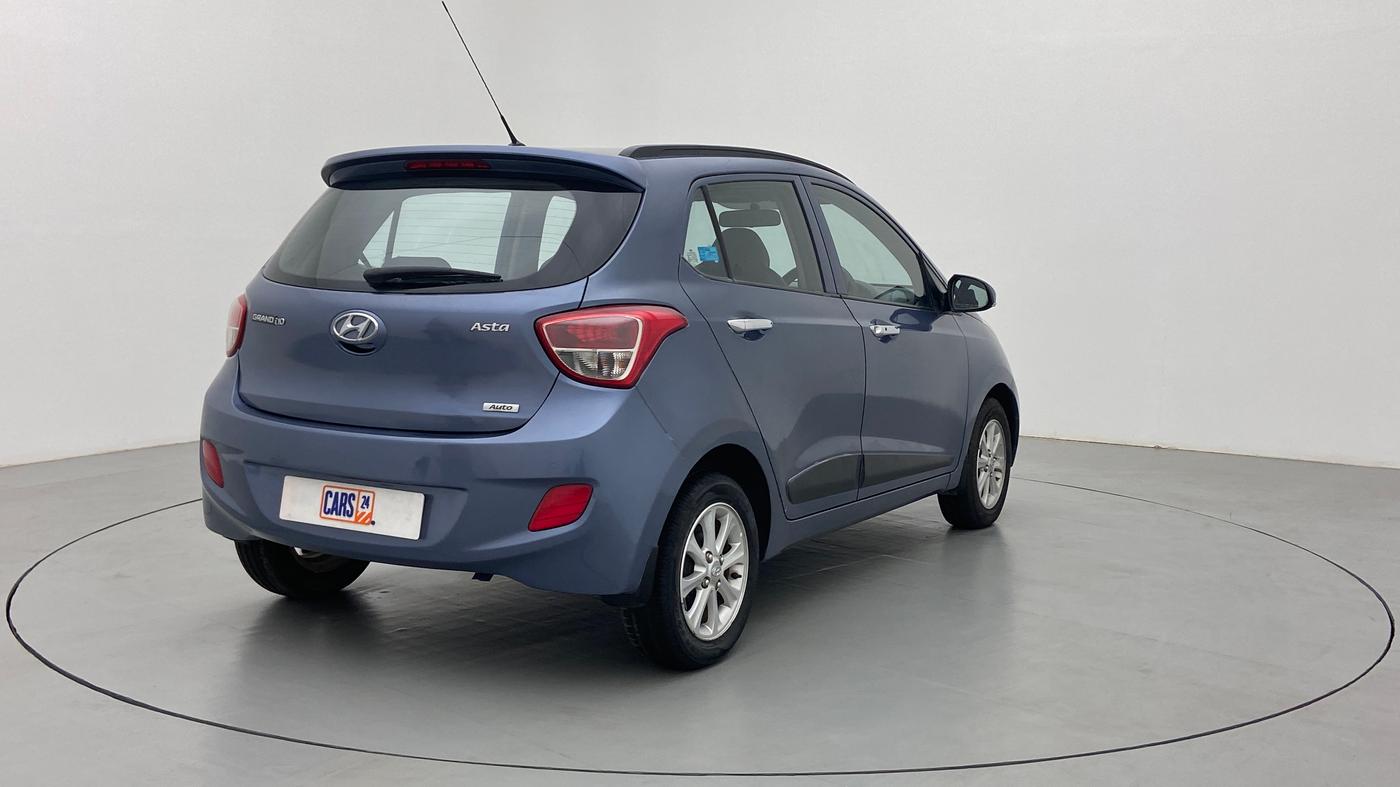 2015 Hyundai Grand i10 ASTA AT 1.2 KAPPA VTVT, Petrol, Automatic, 27,641 km, Right Back Diagonal (45- Degree) View