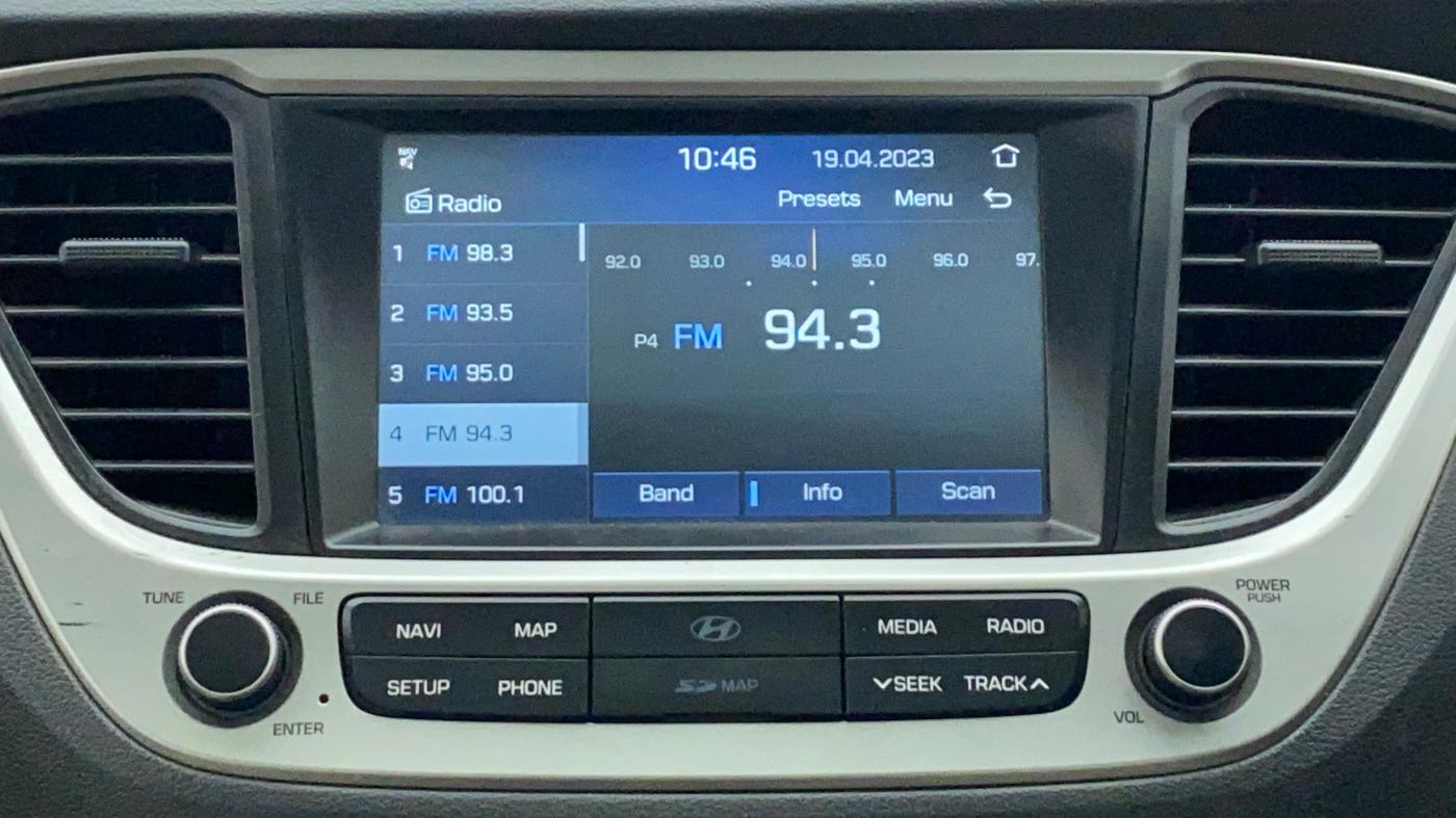 2018 Hyundai Verna 1.6 VTVT SX (O) AT, Petrol, Automatic, 66,078 km, Infotainment System