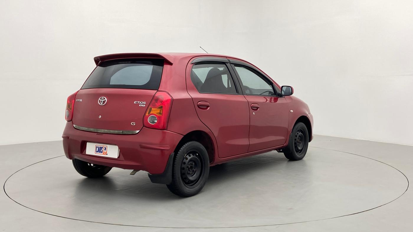2011 Toyota Etios Liva G, Petrol, Manual, 64,686 km, Right Back Diagonal