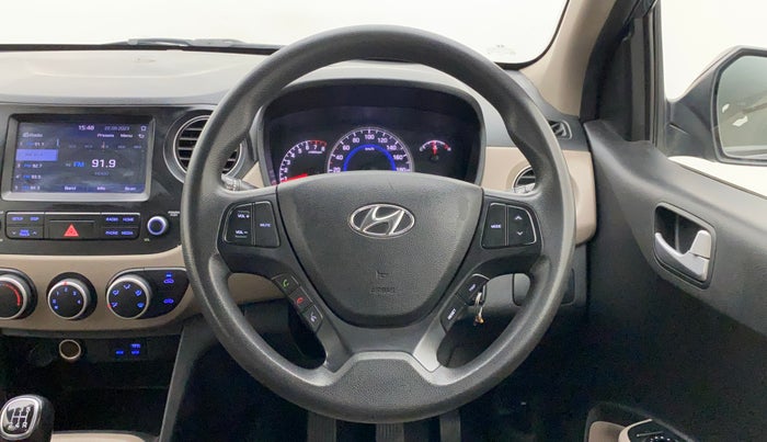 2017 Hyundai Grand i10 SPORTZ (O) 1.2 KAPPA VTVT, Petrol, Manual, 30,453 km, Steering Wheel Close Up
