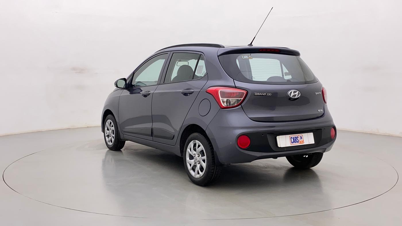 2017 Hyundai Grand i10 SPORTZ (O) 1.2 KAPPA VTVT, Petrol, Manual, 30,453 km, Left Back Diagonal