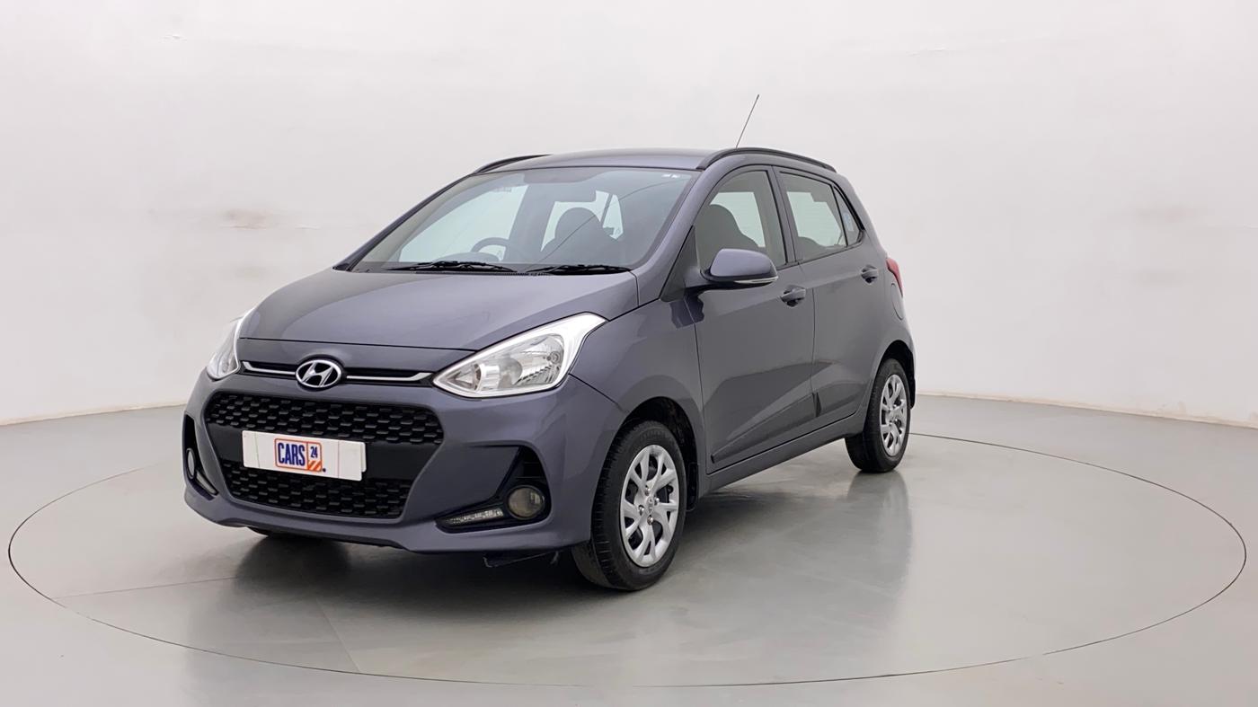 2017 Hyundai Grand i10 SPORTZ (O) 1.2 KAPPA VTVT, Petrol, Manual, 30,453 km, Left Front Diagonal