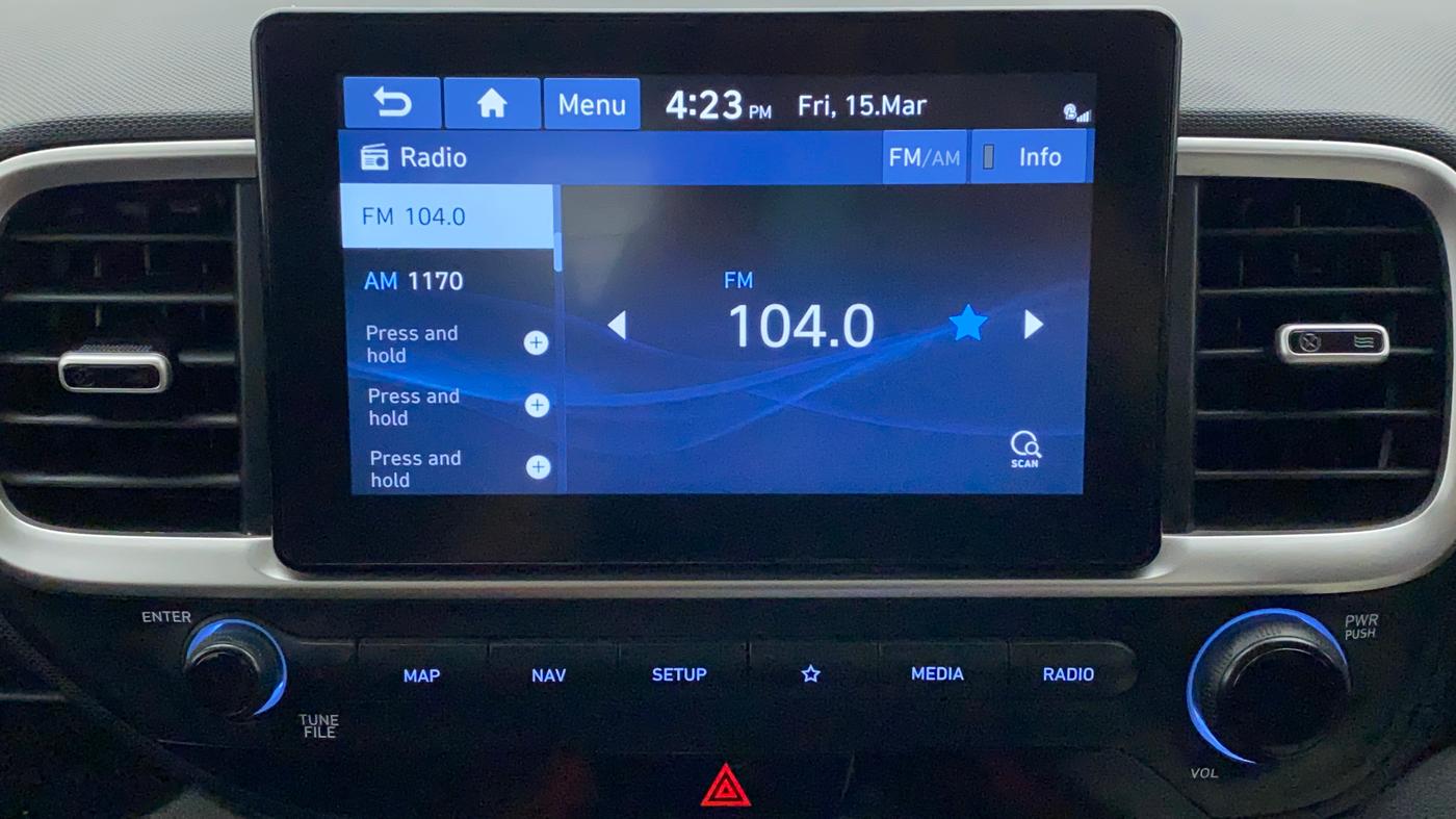 2021 Hyundai VENUE SX PLUS 1.0 TURBO DCT, Petrol, Automatic, 15,003 km, Infotainment System