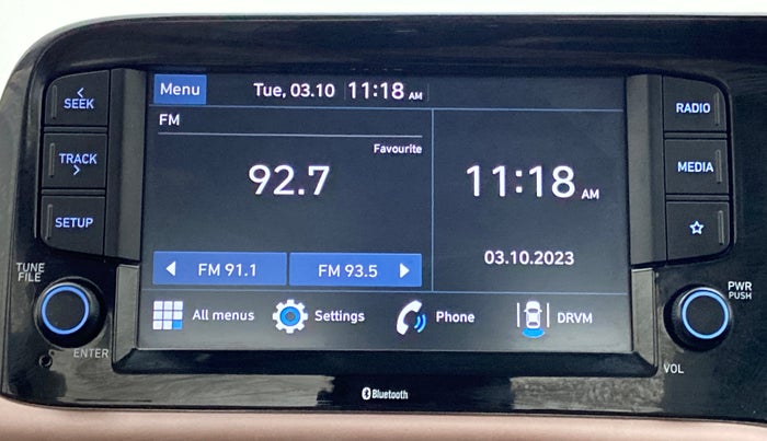 2020 Hyundai AURA SX PLUS 1.2 AMT, Petrol, Automatic, 39,886 km, Infotainment System