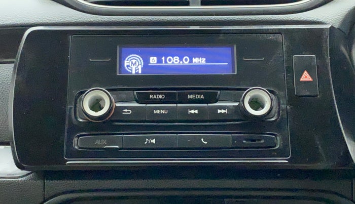 2018 Honda Amaze 1.2L I-VTEC S, Petrol, Manual, 75,658 km, Infotainment system - Button has minor damage